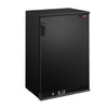 Commercial Back Bar Cooler PREMIUM PLUS - 600mm - 140L - with 1 solid door - Black
