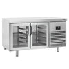 Commercial Counter Fridge PREMIUM PLUS - 1618x800mm - glass doors - double glazing - capacity 420 litres