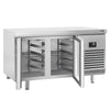 Commercial Counter Fridge PREMIUM PLUS - 1618x800mm - glass doors - double glazing - capacity 420 litres