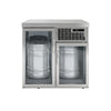 Chłodziarka do beczek – 1100 x 600 mm – na 2 beczki 50 L – z 2 drzwiami szklanymi