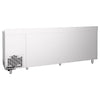 Commercial Refrigerated Back Bar Counter PREMIUM - 2690x600mm - 775L - with 2 Doors & 4 Drawers, upstand & knock box for coffee, auto defrost - Stainless Steel