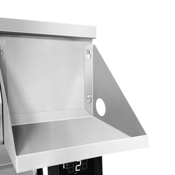 Stół chłodniczy barowy do napojów - 1200x600 mm - 150 litrów - z 1 drzwiami, 1 szufladą 1/1 i półkami