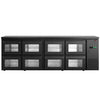 Chłodziarka barowa – 2540 mm – 484 L – z 8 szufladami szklanymi i oświetleniem LED RGB