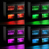 Chłodziarka barowa – 2540 mm – 484 L – z 8 szufladami szklanymi i oświetleniem LED RGB