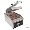 Grill kontaktowy szybki do hamburgerów – 6,2 kW – od +50 do +300 °C – automatyczny – z wyświetlaczem cyfrowym i chromowaną płytą grillową, zdjęcie 1 z 14