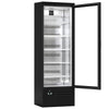 Szafa chłodnicza przeszklona PREMIUM - 280L- 600mm - oświetlenie LED - Czarna - Dla PL - 4–12°C