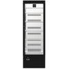 Szafa chłodnicza przeszklona PREMIUM - 280L- 600mm - oświetlenie LED - Czarna - Dla PL - 4–12°C