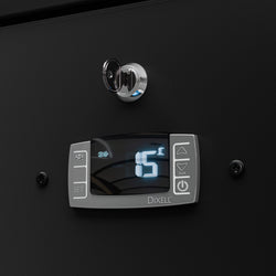 Szafa chłodnicza przeszklona PREMIUM - 280L- 600mm - oświetlenie LED - Czarna - Dla PL - 4–12°C