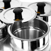 Commercial Bain Marie Soup & Sauce Warmer - Wet Heat - 14L - 600W - 4 Round Pots with each 3,5L