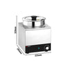 Commercial Bain Marie Soup & Sauce Warmer - Wet Heat - 6,5L - 200W - 1 Round Pot with 6,5L