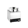 Commercial Bain Marie Soup & Sauce Warmer - Wet Heat - 6,5L - 200W - 1 Round Pot with 6,5L