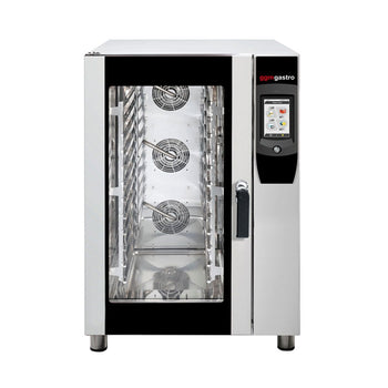 Piec konwekcyjno-parowy - Touch - 10x GN 1/1 - włącznie z systemem mycia i czujnikiem temperatury - Prime Gastro