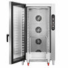Commercial Electric Bakery Combi Oven - Manual Controls - 16x EN 600x400 - incl. Trolley, Direct steam injection, Humidity control