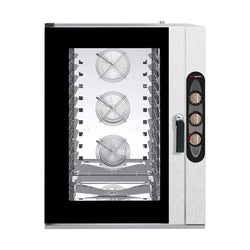 Bakery-Electric Commercial Combi Oven - Manual Controls - 10x EN 600x400 - incl. Mounting brackets for 10x EN 600x400 trays