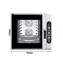 Piec konwekcyjno - parowy piekarniczy - Manualny - 6x EN 60x40