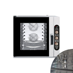 Elektryczny - Piec konwekcyjno - parowy piekarniczy manualny - 6x EN 600x400 - w zestawie: Klipsy 6x EN 600x400