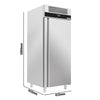 Bakery Fridge Stainless steel PREMIUM - EN 600x400mm - 850L - with 1 door