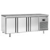 Bakery Counter Fridge Premium PLUS - 2185x800mm - with 3 doors - granite worktop - capacity 635 litres