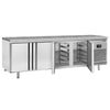 Bakery Counter Fridge Premium PLUS - 2752x800mm - with 4 doors - granite worktop - capacity 850 litres