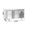 Bakery Counter Fridge Premium PLUS - 1618x800mm - with 4 doors - capacity 400 litres