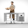 Bakery Counter Fridge Premium PLUS - 1618x800mm - with 4 doors - capacity 400 litres