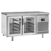 Bakery Counter Fridge Premium PLUS - 1618x800mm - glass doors - granite worktop - capacity 420 litres