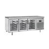 Bakery Counter Fridge Premium PLUS - 2185x800mm - glass doors - granite worktop - capacity 635 litres