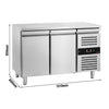 Bakery Counter Fridge ECO - 1510x800mm - with 2 doors - capacity 294 litres