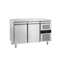 Stół chłodniczy piekarniczy PREMIUM – 1500 x 800 mm – od -2 do +8 °C – z 2 drzwiami
