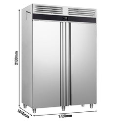 Szafa chłodnicza na blachy EN PREMIUM - EN 600x400 - 1700L - 1720x1010mm - 2 drzwi - chłodzenie wentylowane; LED