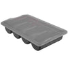 - 537x301mm - Height: 120mm - Polypropylene (PP) - with 4 compartments - incl. lid - Black