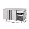 Bakery Counter Fridge PREMIUM - 1550x800mm - with 2 doors - capacity 390 litres