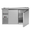 Direct Draw Beer Dispenser / Kegerator - 2 Stainless Doors PREMIUM – 1 sink left - 1550×700 mm, image 5 of 15