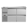 Bar refrigerated counter Premium PLUS – 1550 x 700 mm – with 4 drawers 1/2, image 4 of 16