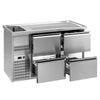 Bar refrigerated counter Premium PLUS – 1550 x 700 mm – with 4 drawers 1/2, image 6 of 16