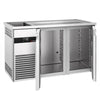 Stół chłodniczy barowy PREMIUM – 1550 x 700 mm – z 2 drzwiami