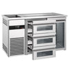 Direct Draw Beer Dispenser / Kegerator PREMIUM - 1550x700mm - Single Glass Door & 3 Drawers