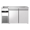 Stół chłodniczy barowy PREMIUM – 1550 x 700 mm – z 2 drzwiami