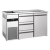 Direct Draw Beer Dispenser / Kegerator PREMIUM - 1550x700mm - 1 Door & 3 Drawers