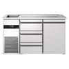 Direct Draw Beer Dispenser / Kegerator PREMIUM - 1550x700mm - 1 Door & 3 Drawers