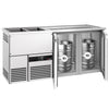 Direct Draw Beer Dispenser / Kegerator PREMIUM - 1950x700mm - Double Glass Doors