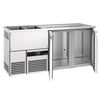 Direct Draw Beer Dispenser / Kegerator PREMIUM - 1950x700mm - Double Glass Doors