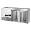 Direct Draw Beer Dispenser / Kegerator PREMIUM - 1950x700mm - Double Glass Doors
