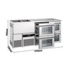 Direct Draw Beer Dispenser / Kegerator PREMIUM - 1950x700mm - 4 Glass Drawers