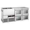 Direct Draw Beer Dispenser / Kegerator PREMIUM - 1950x700mm - 4 Glass Drawers