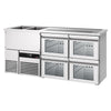 Direct Draw Beer Dispenser / Kegerator PREMIUM - 1950x700mm - 4 Glass Drawers