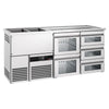 Direct Draw Beer Dispenser / Kegerator PREMIUM - 1950x700mm - 5 Drawers