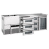 Direct Draw Beer Dispenser / Kegerator PREMIUM - 2500x700mm - Single Glass Door & 6 Drawers