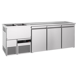 Lada barowa chłodnicza PREMIUM - 2500x700mm - 3 drzwi