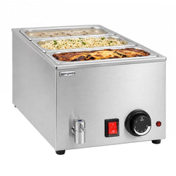 Bemar elektryczny – 1,2 kW – GN 1/1 o wysokości 150 mm – z kranikiem spustowym